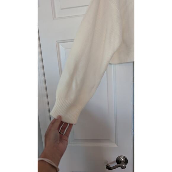 Divided Cream Turtleneck Cropped Sweater - Picture 2 of 5